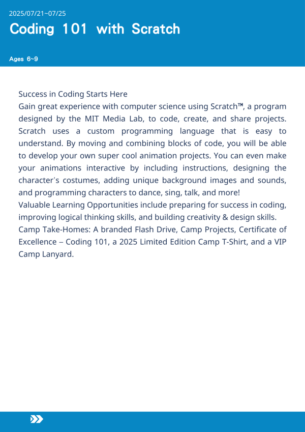 Scratch程式設計入門101  Coding 101 with Scratch-2025-UCLA Summer Camp Scratch 夏令營, 美國遊學程式營, 在 UCLA 上課, 小學生程式設計, 美國兒童夏令營, MIT Scratch 程式, 動畫設計營隊, Scratch 編碼教學, 程式設計入門營, 美國 UCLA 夏令營, 程式營隊 2025, 美國遊學推薦, 兒童邏輯思維課程, 程式設計與動畫製作, Scratch 遊戲設計營