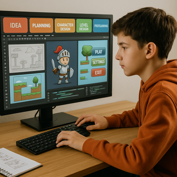 GameMaker遊戲設計營  Game Design Academy with GameMaker-2025-UCLA Summer Camp 美國遊學,UCLA夏令營,遊戲設計營,GameMaker課程,兒童遊學,名校遊學,關卡設計,角色創作,程式互動,遊戲開發,夏令營推薦,洛杉磯遊學