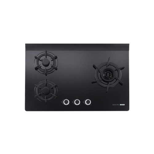 三口雙炫火玻璃檯面爐 廚房電器,瓦斯爐,三口雙炫火玻璃檯面爐