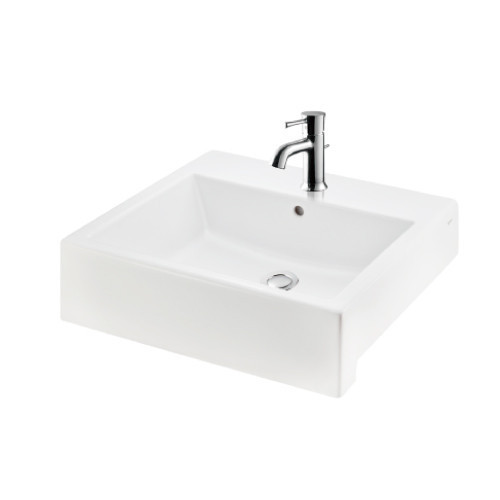 TOTO東陶 半崁.下崁.壁掛臉盆系列- LW641NCJU 半崁式臉盆 不含龍頭 TOTO,東陶,半崁臉盆,下崁臉盆,壁掛臉盆,LW641NCJU