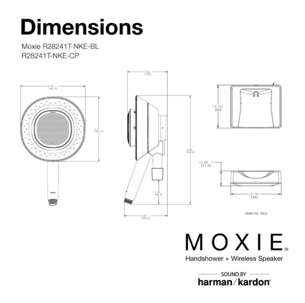 KOHLER -Moxie2.0 藍芽手持花灑 (黑) 