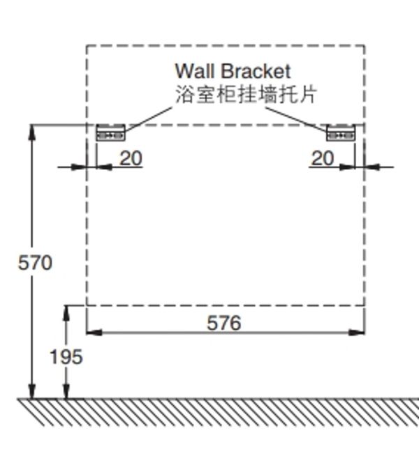 Kohler-FamilyCare1.0 浴室櫃(白),600mm 