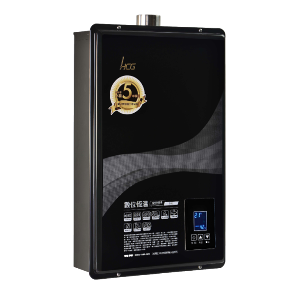 和成 數位恆溫熱水器-黑 16L GH1655 
