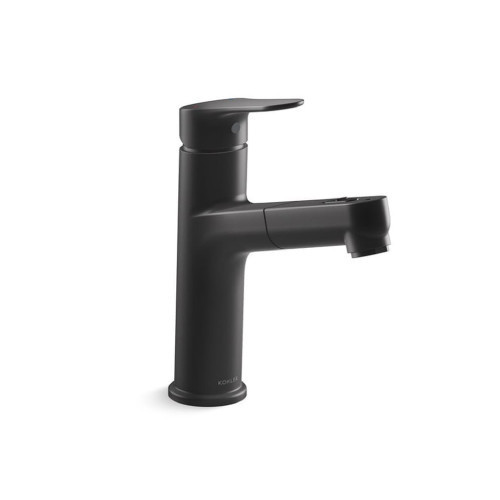 KOHLER科勒 水龍頭系列-K-33069T-4-BL單槍臉盆伸縮龍頭(黑) KOHLER,科勒,水龍頭系列,K-33069T-4-BL,單槍臉盆伸縮龍頭(黑)