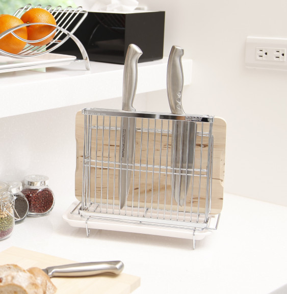 DAY&DAY日日家居 廚房系列-ST3215T 桌上型刀柄砧板架 附滴水盤 DAY&DAY,日日家居,廚房系列,ST3215T,桌上型刀柄砧板架,滴水盤