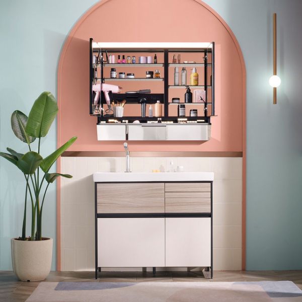 KOHLER科勒 浴櫃組系列-K-23800T-MT9 MaxiSpace2.0浴室收納櫃 100公分奶茶色 KOHLER,科勒,浴櫃組系列,K-23800T-MT9,MaxiSpace2.0浴室收納櫃100公分奶茶色