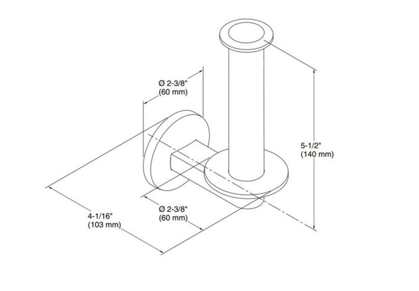 KOHLER科勒 Components系列-K-78383T-BL廁紙架(黑,垂直型) KOHLER,科勒,Components系列,K-78383T-BL,廁紙架(黑,垂直型)