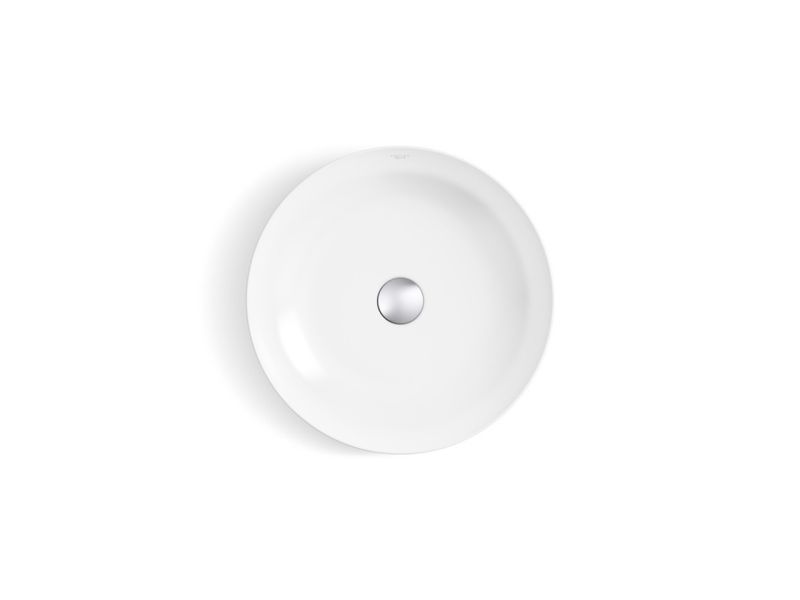 KOHLER-SLICE 琺瑯鋼盆 圓形 435x435x90mm 白色 