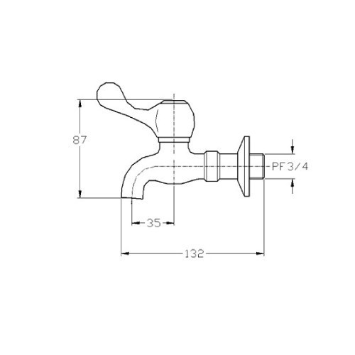 HCG和成 水龍頭系列-單栓龍頭 LF609A (3/4'') HCG,和成,水龍頭系列,單栓龍頭,LF609A