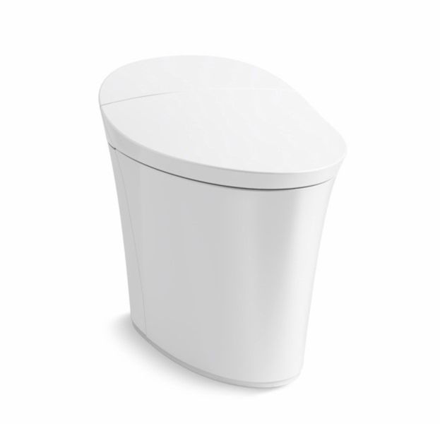 KOHLER-Veil 智能馬桶(白,305mm,含遙控器)3.0/6.0L兩段普級,外露式,110V/60HZ,670*438*533mm 