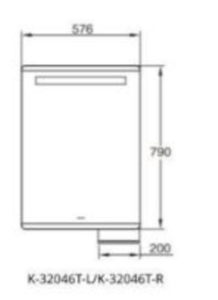 Kohler-Family Care 60 cm 鏡櫃-左開 (帶插座) 