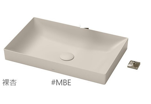 TOTO- 檯面上臉盆 不含龍頭 期貨品 L4716TW #MBL霧黑 #MBE裸杏 