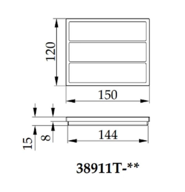KOHLER-Spacity  15cm 橫向分隔架(灰) 