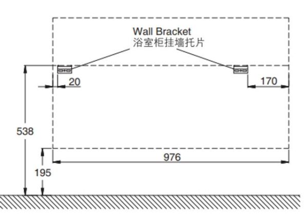 Kohler-FamilyCare1.0 浴室櫃右開放(白),1000mm 