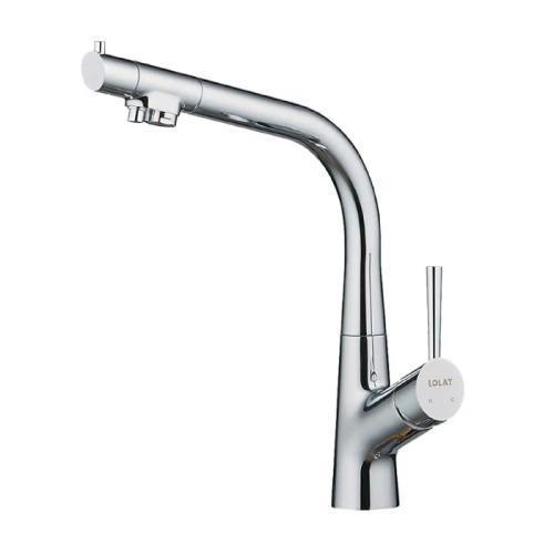 LOLAT羅力 浴室配件系列-KRP2258LF 無鉛RO廚房三用水龍頭-鉻色 LOLAT,羅力,浴室配件系列,KRP2258LF,無鉛RO廚房三用水龍頭