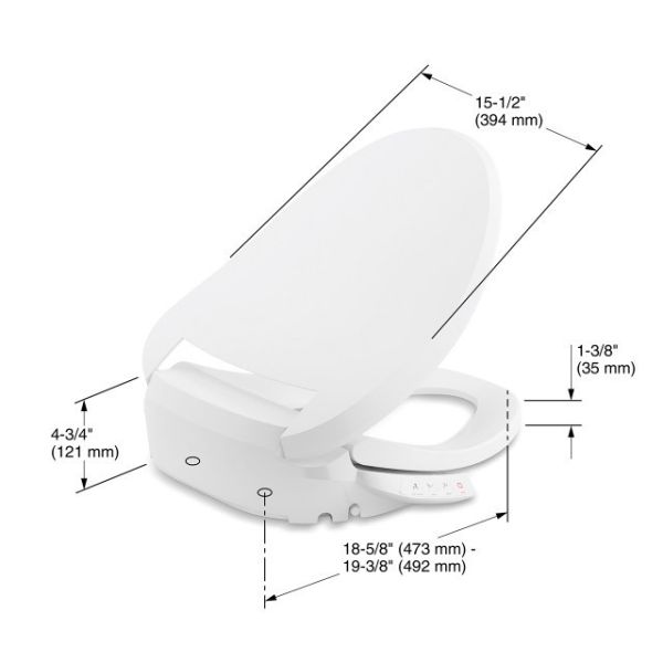 Kohler-C3-430 電腦馬桶蓋(白),110V/60HZ 