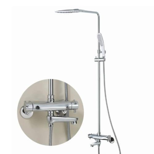 LOLAT羅力 浴室配件系列-STP1461K 恆溫大淋浴花灑水龍頭組-鉻色 LOLAT,羅力,浴室配件系列,STP1461K,恆溫大淋浴花灑水龍頭組