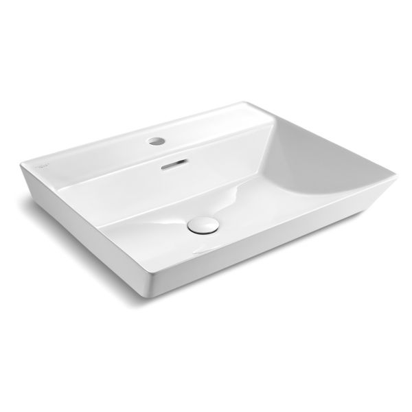 Kohler-Brazn 檯面盆(白,單龍頭孔),584*483*183mm 