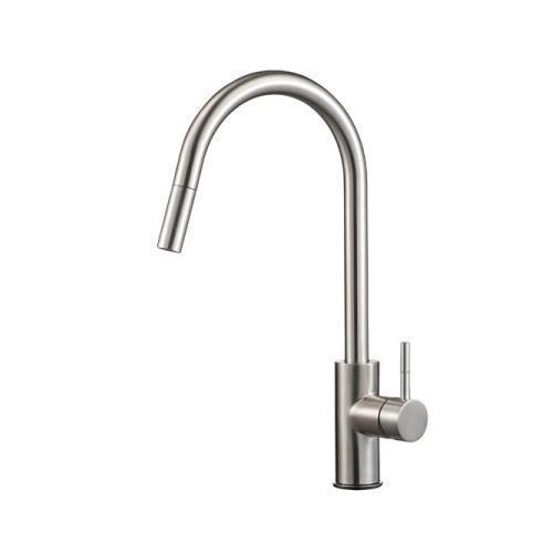 LOLAT羅力 浴室配件系列-TL740K 無鉛不鏽鋼抽拉廚房水龍頭-鎳色 LOLAT,羅力,浴室配件系列,TL740K,無鉛不鏽鋼抽拉廚房水龍頭