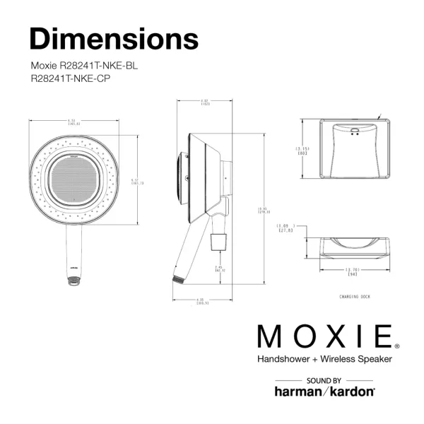 KOHLER-Moxie2.0 藍芽手持花灑 (鉻) 