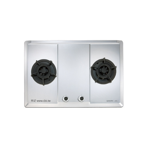 不鏽鋼雙口檯面爐(大面板) 廚房電器,瓦斯爐,不鏽鋼雙口檯面爐(大面板)