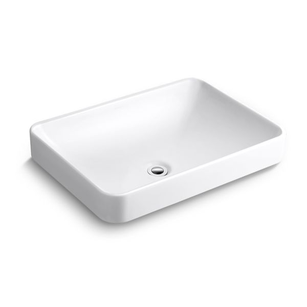KOHLER-Forefront 長方型檯面盆(白,無龍頭孔,含溢水孔)580*410mm 
