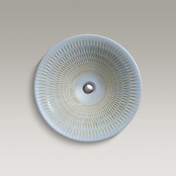 Kohler-Derring 藝術系列圓形淺水臉盆(青石金紅石),449*449mm 