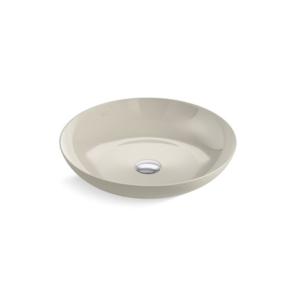 KOHLER-SLICE 琺瑯鋼盆 圓形 435x435x90mm 沙丘色 