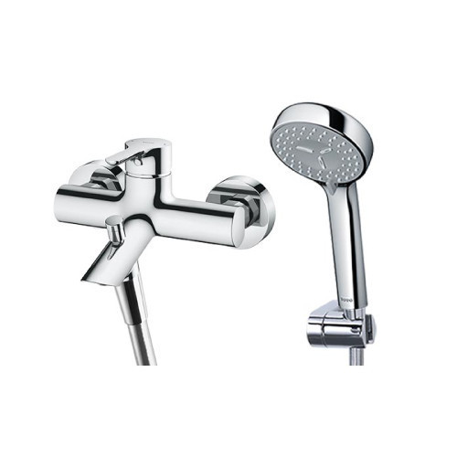 TOTO東陶 淋浴龍頭系列-TBS01302P2A-S4 淋浴用單槍龍頭 搭配二段式蓮蓬頭 LB系列 TOTO,東陶,淋浴龍頭系列,TBS01302P2A-S4,淋浴用單槍龍頭,搭配二段式蓮蓬頭,LB系列