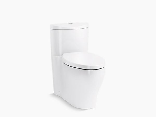 Kohler-Aerodyne 五級旋風單體馬桶(白,含緩降蓋4141T-0,305mm)3.0/4.8L兩段金級,749*392*708mm 
