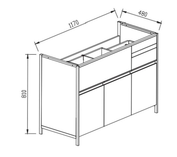 KOHLER-MaxiSpace2.0 雙臉盆雙孔一體成型檯面盆(白)1200mm 