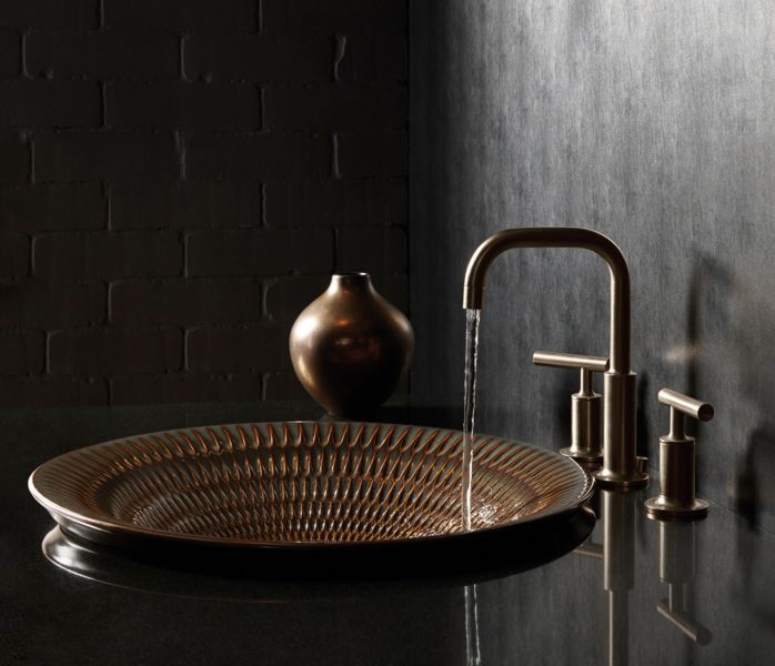 Kohler-Derring 藝術系列圓形淺水臉盆(金紅石),449*449mm 