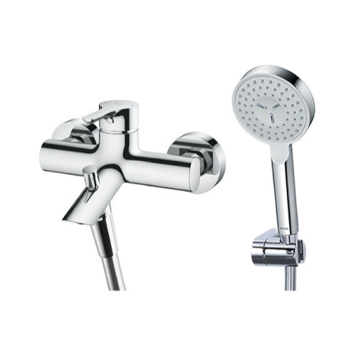 TOTO東陶 淋浴龍頭系列-TBS01302P2A-S3 淋浴用單槍龍頭 搭配一段式蓮蓬頭 LB系列 TOTO,東陶,淋浴龍頭系列,TBS01302P2A-S3,淋浴用單槍龍頭,搭配一段式蓮蓬頭,LB系列