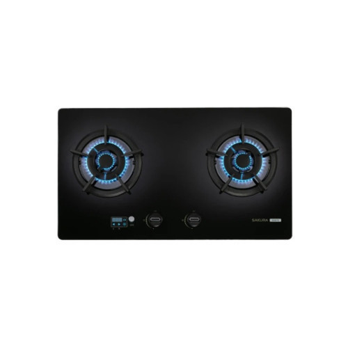 智能觸控雙口黑玻檯面爐 廚房電器,瓦斯爐,智能觸控雙口黑玻檯面爐