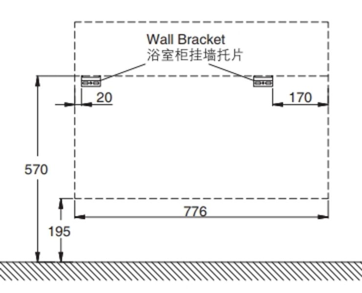 Kohler-FamilyCare1.0 浴室櫃右開放(白),800mm 
