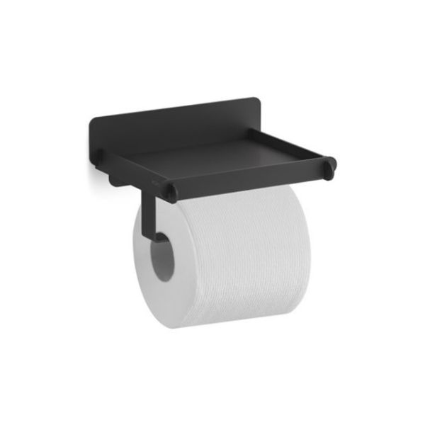 KOHLER科勒 Stage Strayt系列-K-38918T-BL廁紙架置物架(黑) KOHLER,科勒,StageStrayt系列,K-38918T-BL,廁紙架置物架(黑)