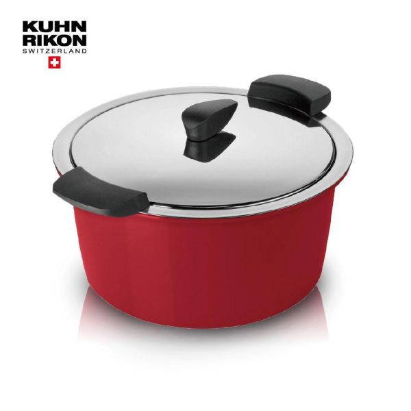 【KUHN RIKON】瑞士HOTPAN休閒鍋3L(紅/綠/灰三色可選) 