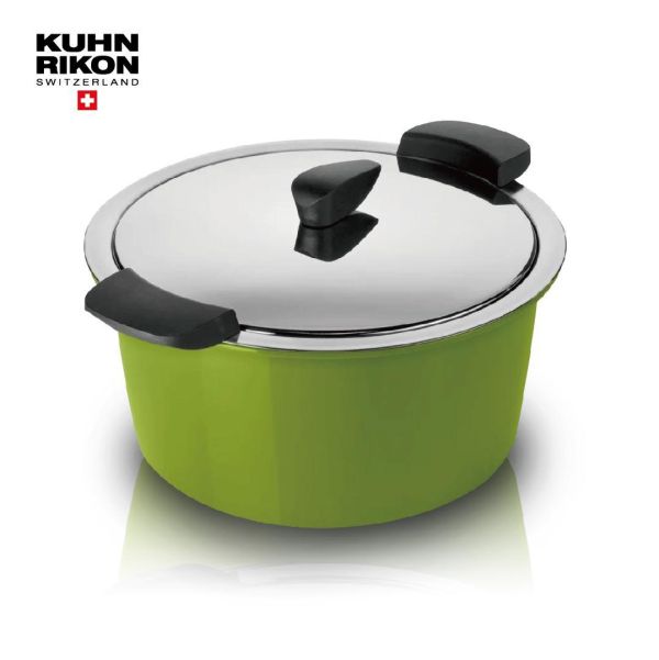 【KUHN RIKON】瑞士HOTPAN休閒鍋3L(紅/綠/灰三色可選) 