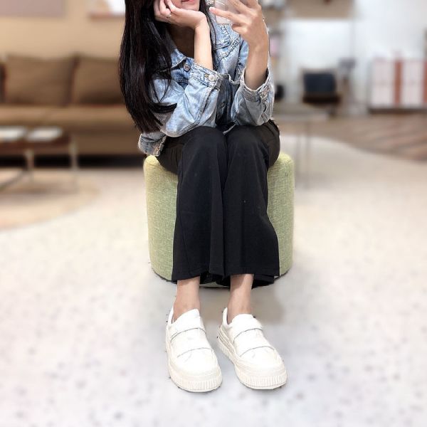 魔鬼沾上餅乾鞋-奶油白 小白鞋,餅乾鞋,厚底鞋,休閒鞋,鬆餅鞋,真皮鞋,送客神器,情侶鞋,女鞋