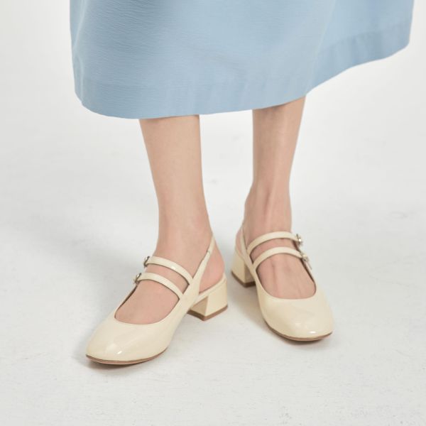 學院風打底-優雅不費力瑪莉珍鞋-光澤白 小白鞋,餅乾鞋,厚底鞋,休閒鞋,鬆餅鞋,真皮鞋,送客神器,情侶鞋,球鞋,厚底球鞋,樂福鞋,瑪莉珍鞋