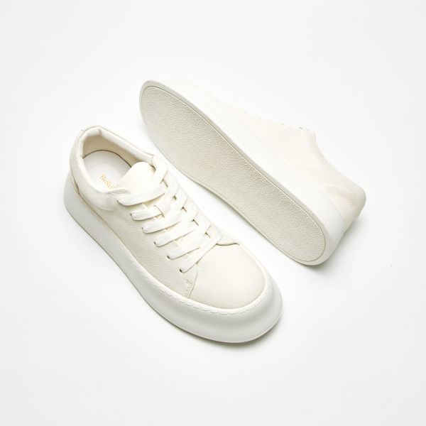 完美穿搭基底-厚底鞋帶休閒男鞋-白 小白鞋,餅乾鞋,厚底鞋,休閒鞋,鬆餅鞋,真皮鞋,送客神器,情侶鞋,球鞋,厚底球鞋,樂福鞋,瑪莉珍鞋,上班鞋,情侶鞋,男鞋