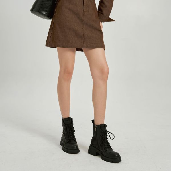 輕婚鞋系列-二代綁帶軍靴-黑色 小白鞋,餅乾鞋,厚底鞋,休閒鞋,鬆餅鞋,真皮鞋,送客神器,情侶鞋,球鞋,厚底球鞋,樂福鞋,瑪莉珍鞋,高跟鞋,女鞋,勃肯鞋,短靴,切爾西靴,踝靴,靴子,中筒靴,長靴,尖頭靴