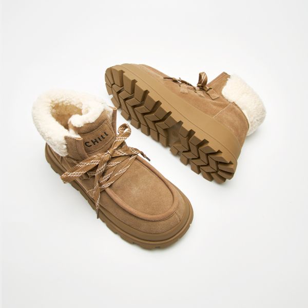 冬天不想離腳-麂皮毛圈雪靴-卡其色 小白鞋,餅乾鞋,厚底鞋,休閒鞋,鬆餅鞋,真皮鞋,送客神器,情侶鞋,球鞋,厚底球鞋,樂福鞋,瑪莉珍鞋,高跟鞋,女鞋,勃肯鞋,短靴,切爾西靴,踝靴,靴子,中筒靴,長靴,尖頭靴