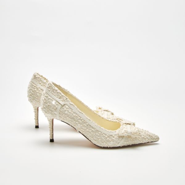 法式日常濾鏡-小香風跟鞋-毛呢白 小白鞋,餅乾鞋,厚底鞋,休閒鞋,鬆餅鞋,真皮鞋,送客神器,情侶鞋,球鞋,厚底球鞋,樂福鞋,瑪莉珍鞋,高跟鞋,女鞋