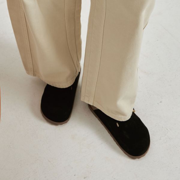 柔韌麵包家族-皮帶扣勃肯-麂皮黑 小白鞋,餅乾鞋,厚底鞋,休閒鞋,鬆餅鞋,真皮鞋,送客神器,情侶鞋,球鞋,厚底球鞋,樂福鞋,瑪莉珍鞋,高跟鞋,女鞋,勃肯鞋