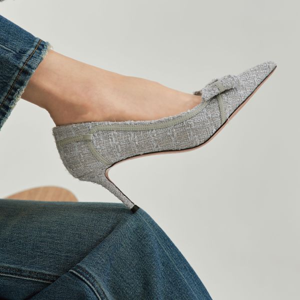 法式日常濾鏡-小香風跟鞋-毛呢灰 小白鞋,餅乾鞋,厚底鞋,休閒鞋,鬆餅鞋,真皮鞋,送客神器,情侶鞋,球鞋,厚底球鞋,樂福鞋,瑪莉珍鞋,高跟鞋,女鞋