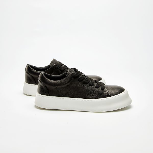 完美穿搭基底-厚底鞋帶休閒男鞋-黑 小白鞋,餅乾鞋,厚底鞋,休閒鞋,鬆餅鞋,真皮鞋,送客神器,情侶鞋,球鞋,厚底球鞋,樂福鞋,瑪莉珍鞋,上班鞋,情侶鞋,男鞋