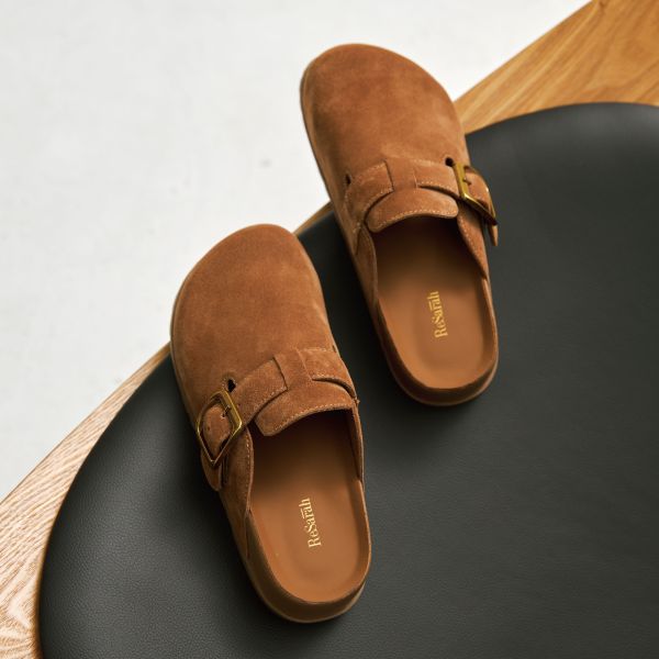 柔韌麵包家族-皮帶扣勃肯-麂皮咖 小白鞋,餅乾鞋,厚底鞋,休閒鞋,鬆餅鞋,真皮鞋,送客神器,情侶鞋,球鞋,厚底球鞋,樂福鞋,瑪莉珍鞋,高跟鞋,女鞋,勃肯鞋