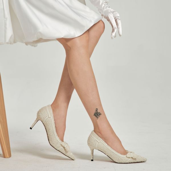 法式日常濾鏡-小香風跟鞋-毛呢白 小白鞋,餅乾鞋,厚底鞋,休閒鞋,鬆餅鞋,真皮鞋,送客神器,情侶鞋,球鞋,厚底球鞋,樂福鞋,瑪莉珍鞋,高跟鞋,女鞋