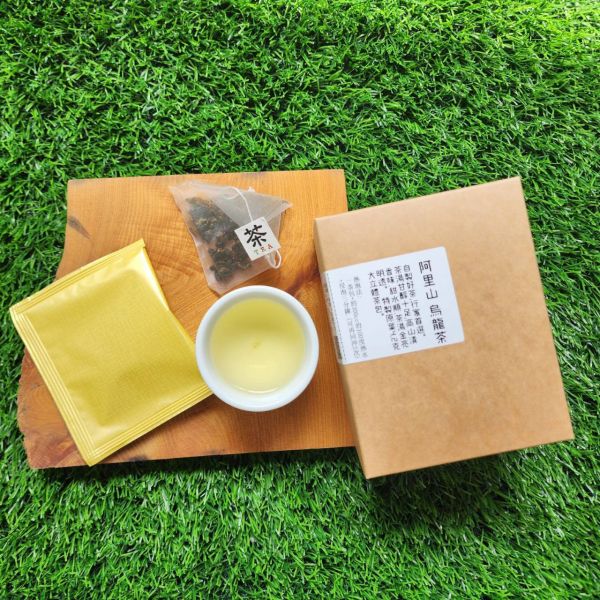 買十送一/可混搭/阿里山烏龍茶-防潮茶包(牛皮盒裝)-4.2g*10p 阿里山,高山茶,烏龍茶